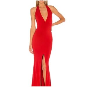 Nookie Red Halter Gown